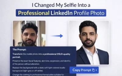 Make Linkedin Profile Picture using Google Gemini